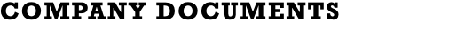 COMPANY DOCUMENTS